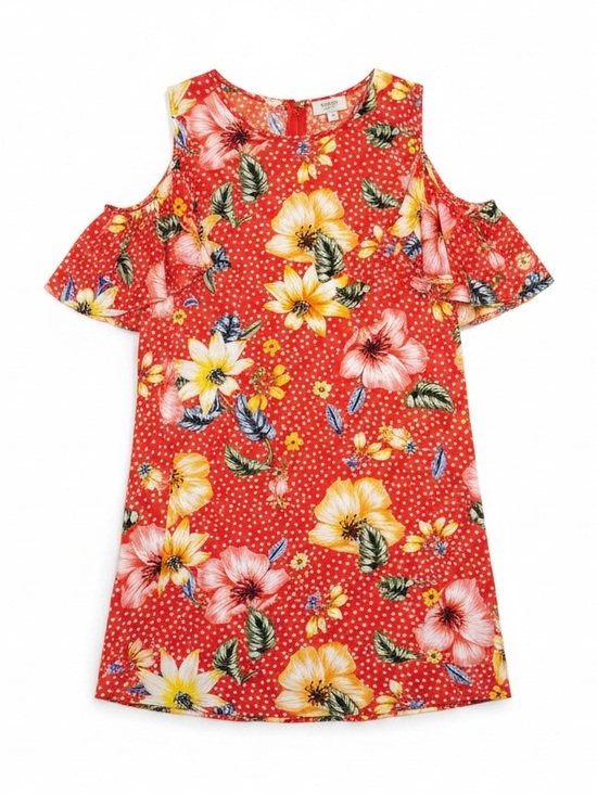 Umgee Dresses & Skirts - Umgee Floral Polka Dot Off The Shoulder Mini Dress Red Size Medium